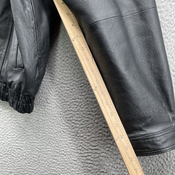 Vintage Northcrest 100% Leather Bomber Jacket Men XL Insulated Flight Streetwear - Picture 6 of 10